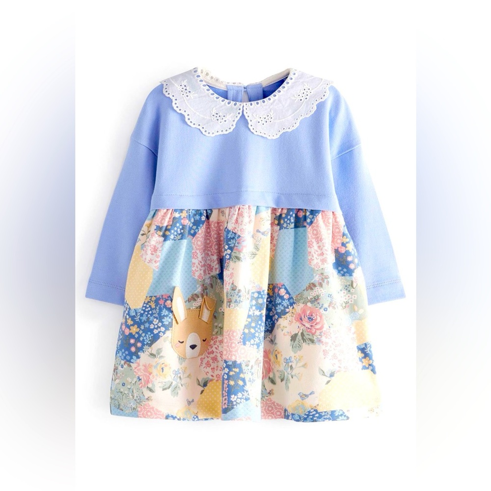 Next UK Baby Girl Collared Pocket Dress Size 18 months